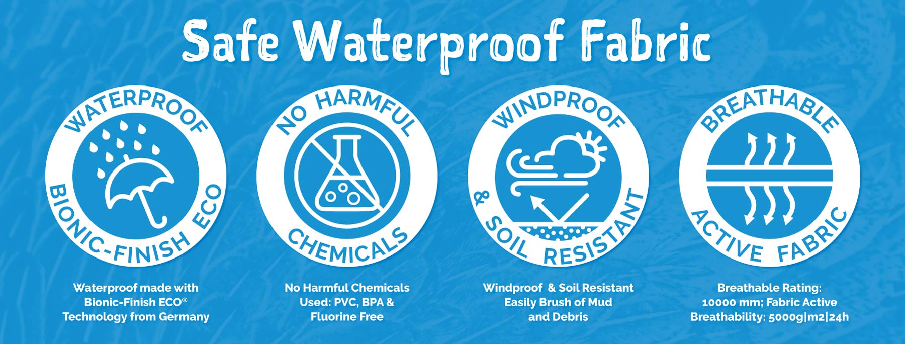 Kid-Safe Waterproof Technology
