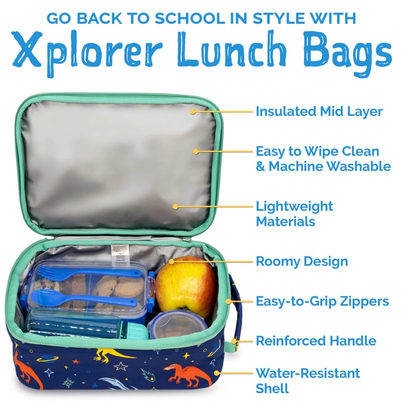 Sac à Sandwich NERTHUS FIH 1452 – Réutilisable, Sans BPA, Imperméable, Avec étiquette Personnalisable – Pour école, Pique-nique, Voyage