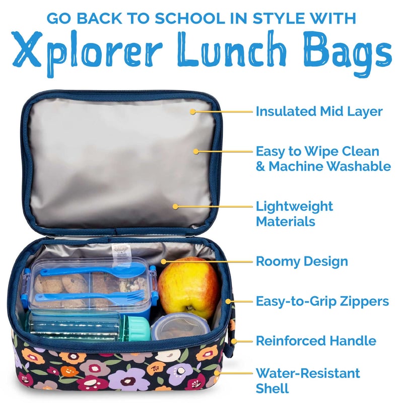 Kids Lunch Bags | Winter Flowers