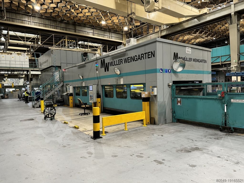 500 Ton Mueller Weingarten Blanking Press Line Complete