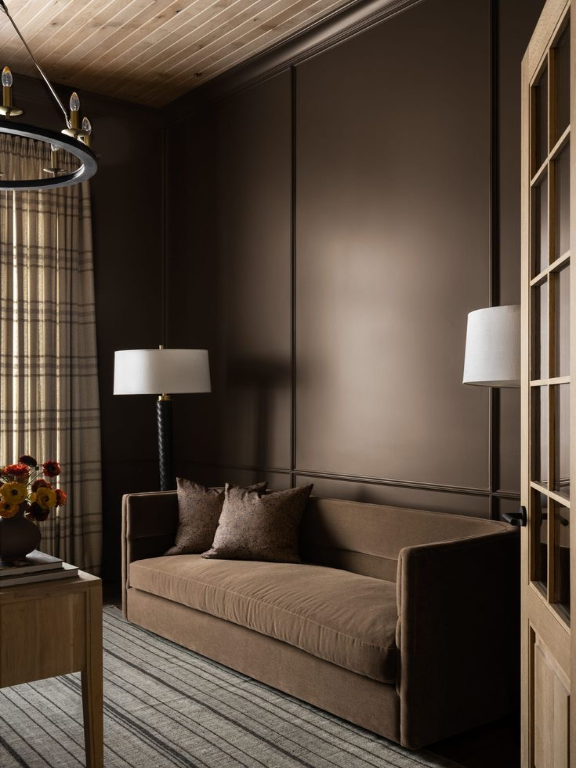 Before living room art deco AI staging