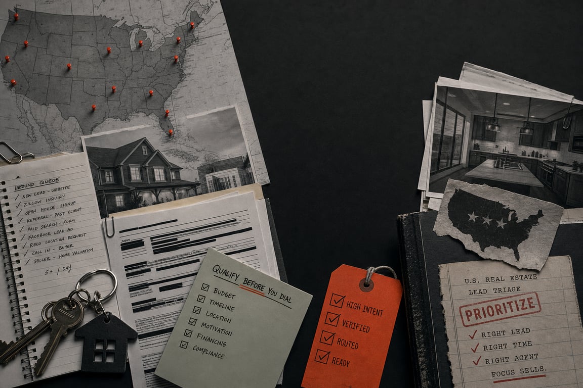 AI lead triage copilot for US real-estate teams hero