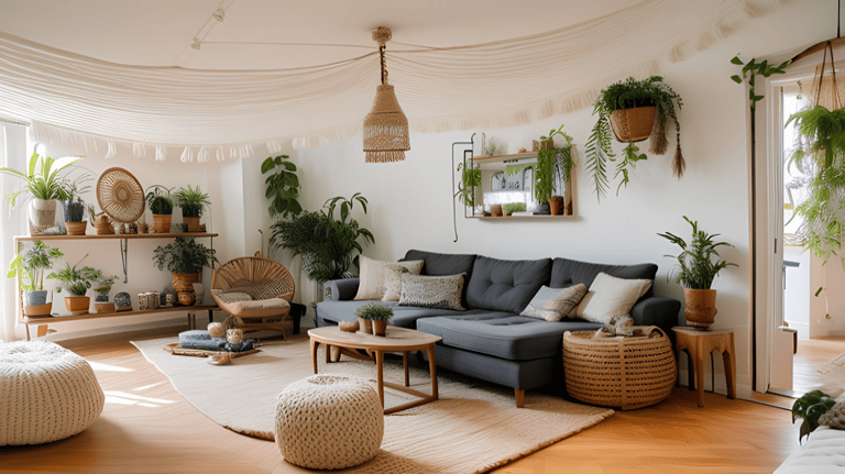 A Living Room in the scandinavian interior design style as redesigned by AI for inspiration and ideas