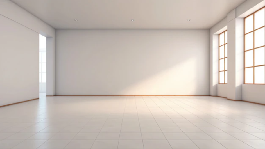 Before living room art deco AI staging