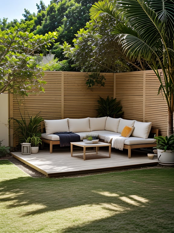 Bohemian AI outdoor patio design example