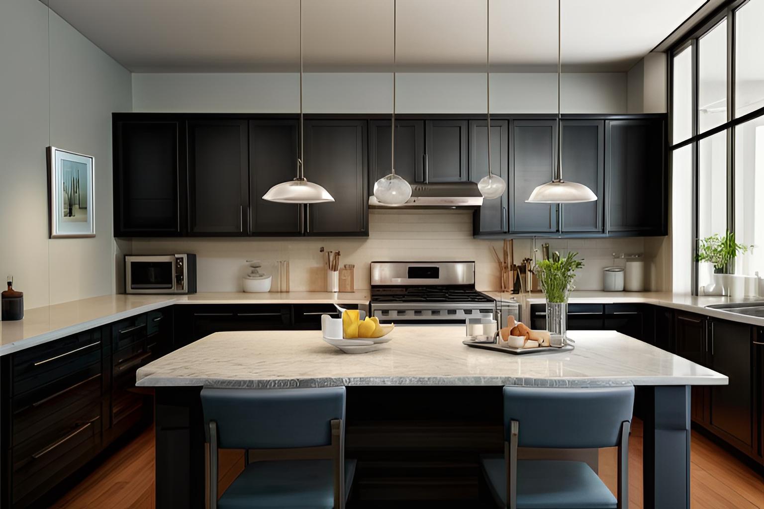 Contemporary AI kitchen design example