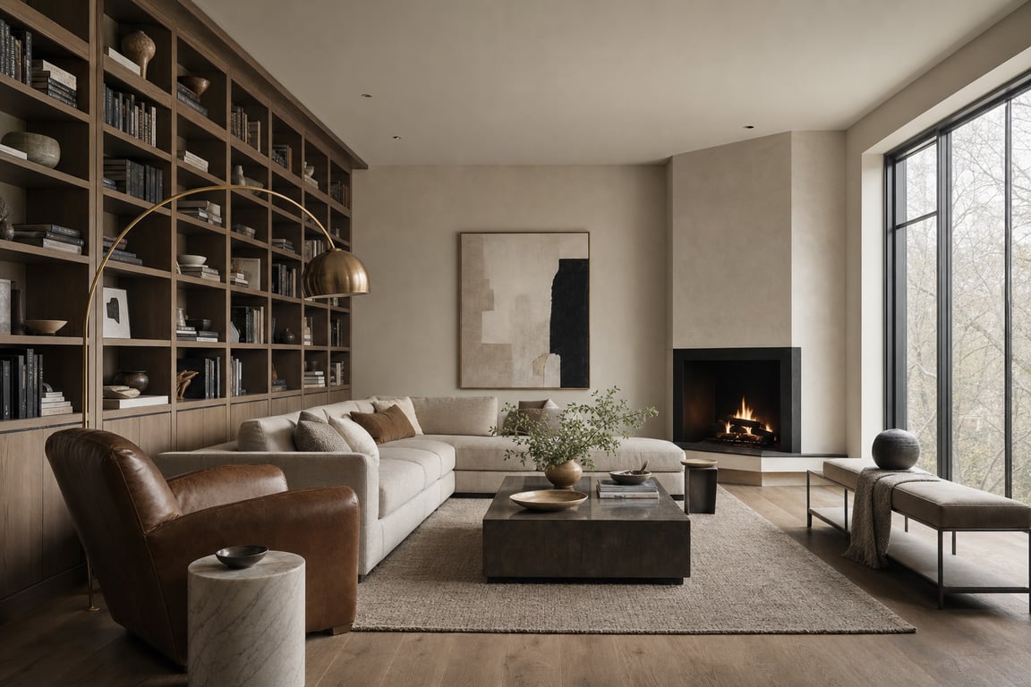 Contemporary AI den design example