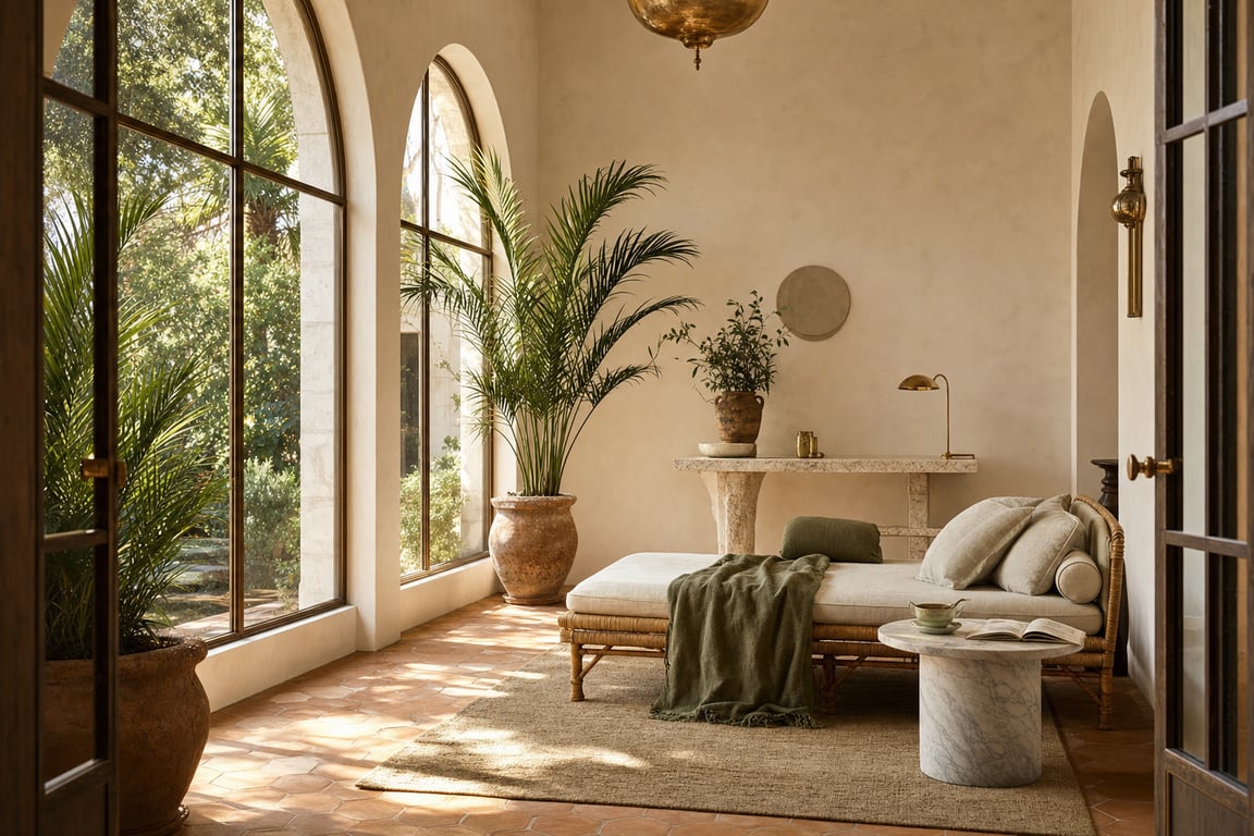 Before sunroom italian AI staging