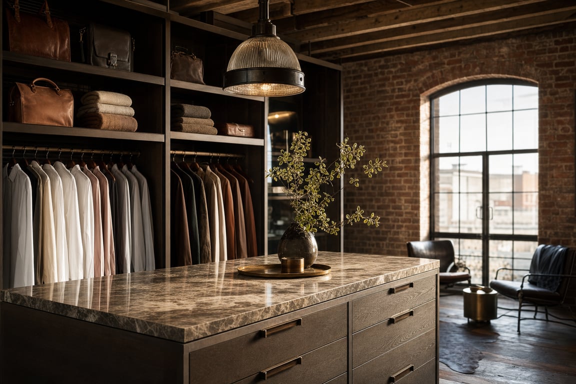 Loft AI walk in closet design example