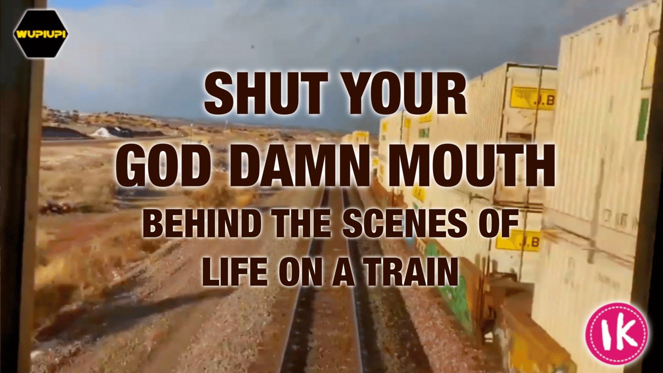 Shut your GD mouth behind life on a train Poster