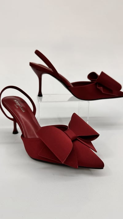 MULES CON FIOCCO ROSSA