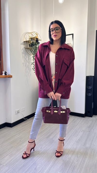 OUTFIT WINE CASUAL CHIC