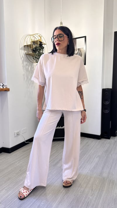 PANTALONE TUTA PALAZZO SABBIA