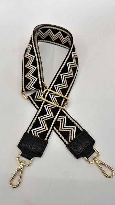 TRACOLLA BORSA ZIGZAG NERA