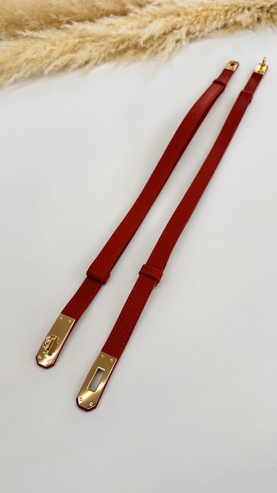 CINTURA BIRKI SLIM ROSSA