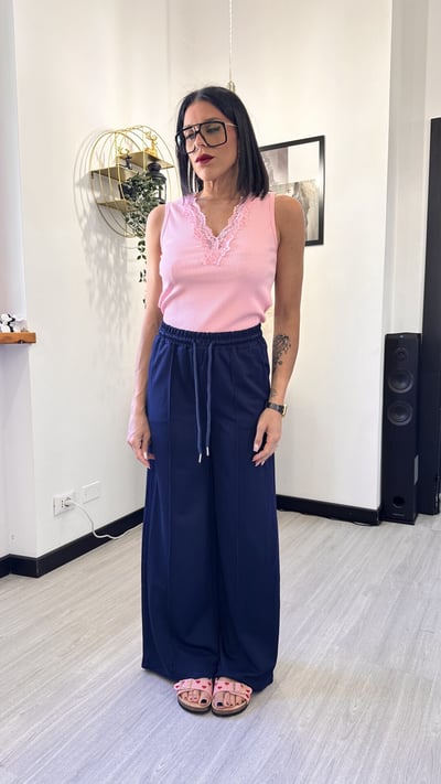 PANTALONE TUTA PALAZZO BLU