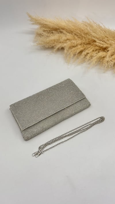 POCHETTE SHINE ARGENTO
