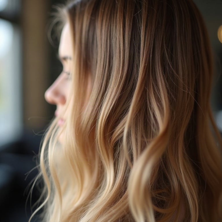 Balayage color transformation — add a real portfolio photo here