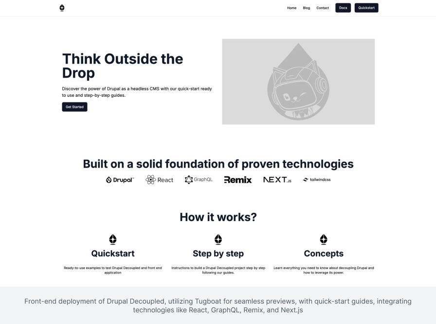 Drupal Decoupled Deployment Screenshot