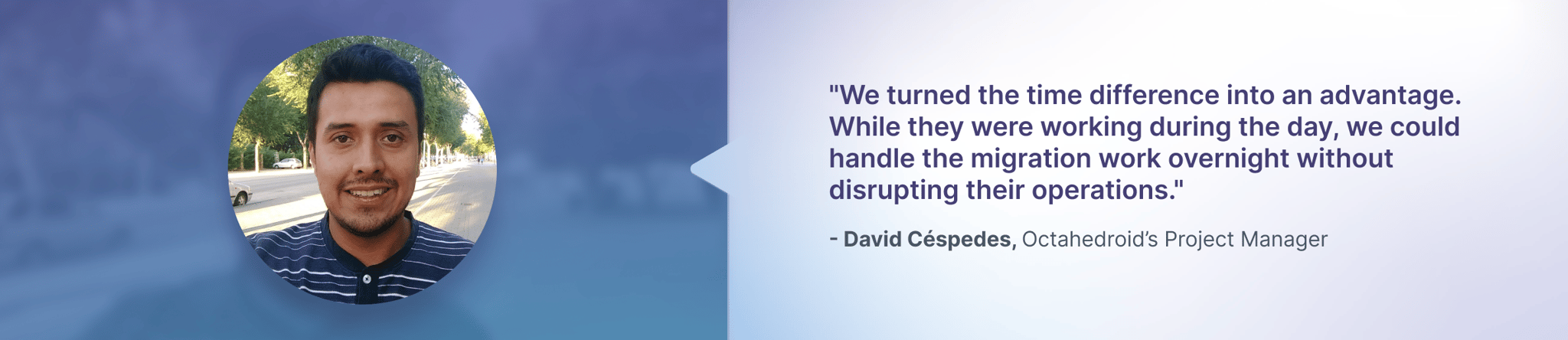 Quote about the project stated above.