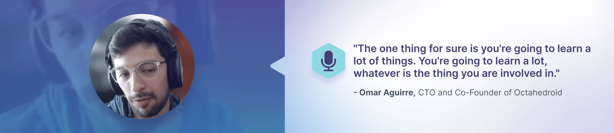 Quote by Omar Aguirre about how open source can help you learn a lot stated below.