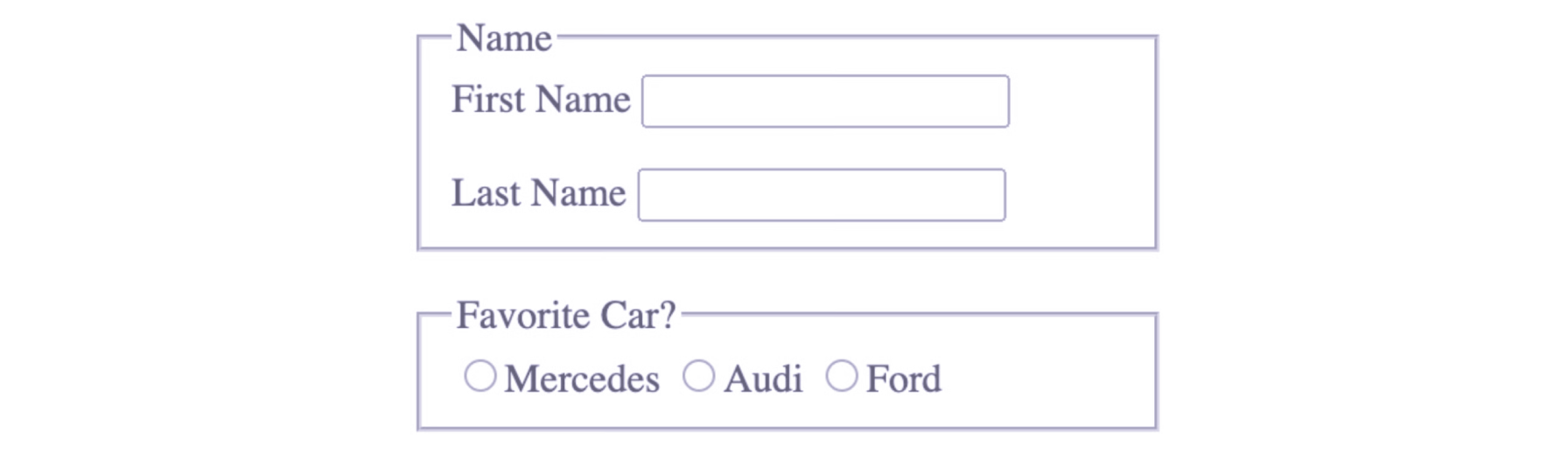 A form example to illustrate the issue explained above