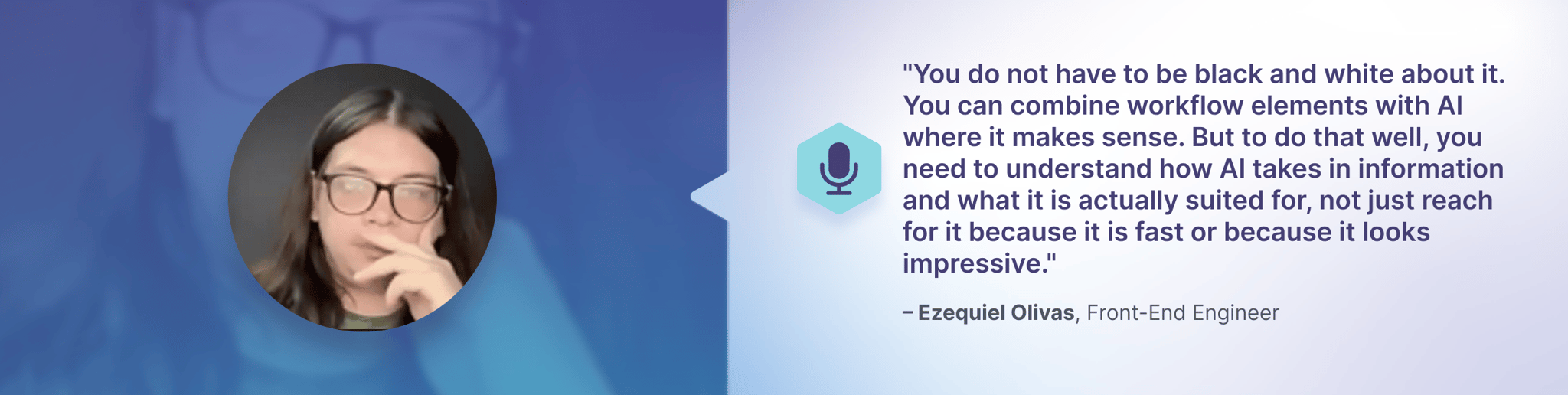 Quote on using AI and automation as complementary processes based on what's said on the article