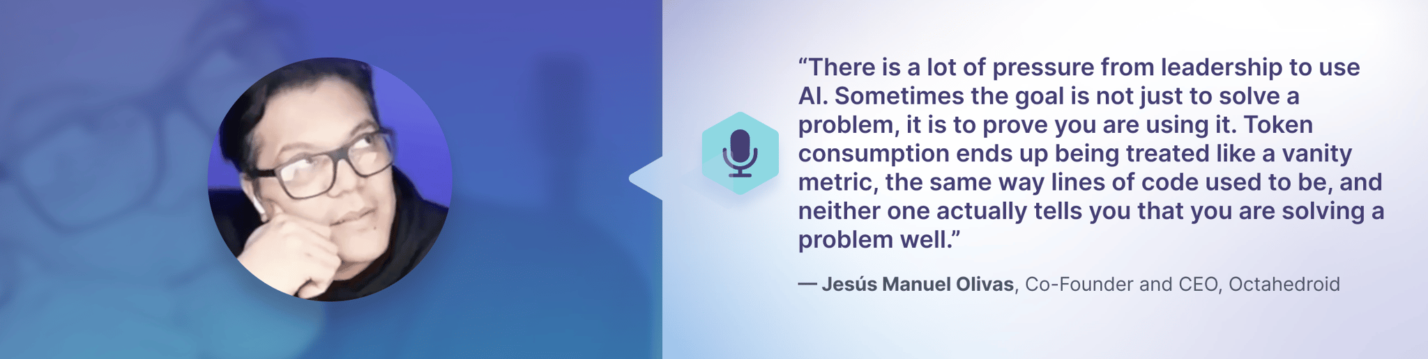 Quote on the pressure to use AI for enterprise teams, based on what is said in the article