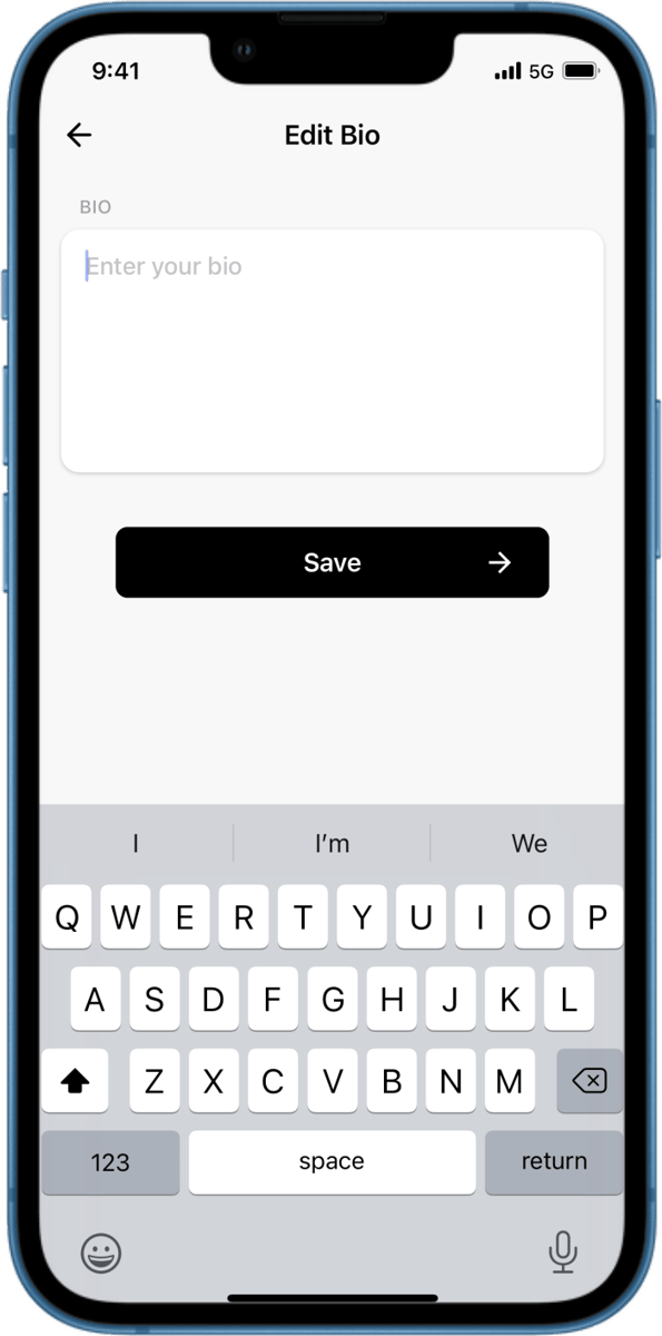 iOS preview for Multiline Input Field