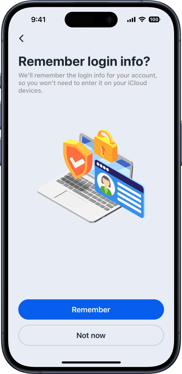 iOS preview for Simple Permission Screen