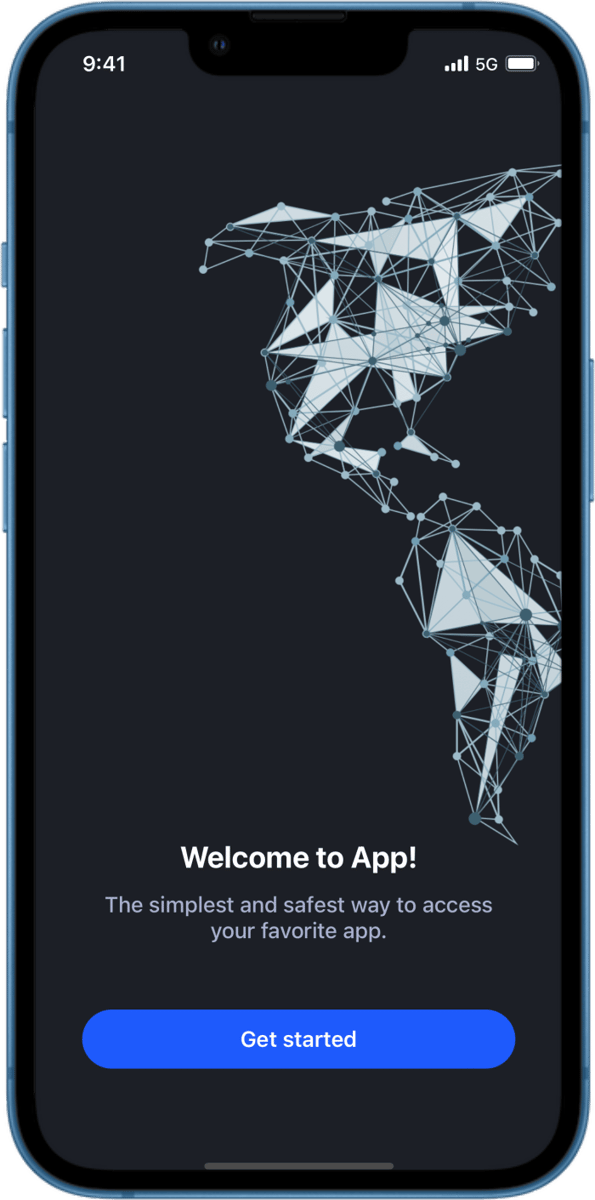 iOS preview for Multi-Screen Dark Mode Landing Page