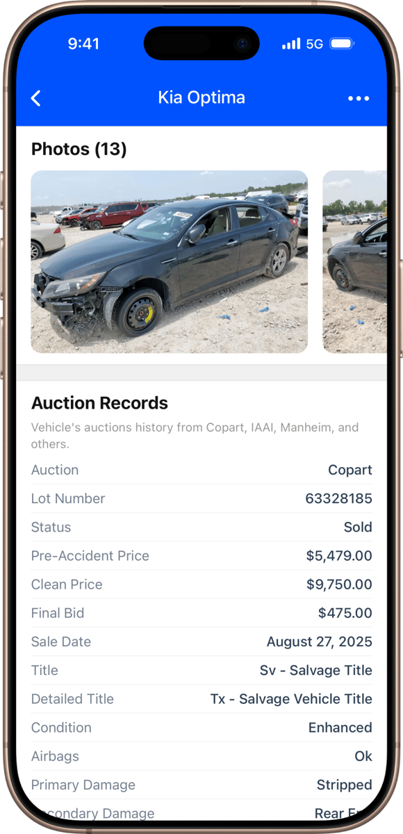 Structural & frame damage