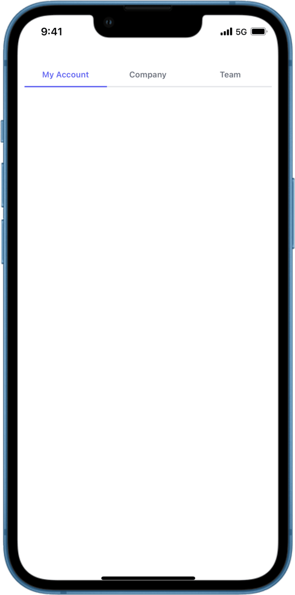 iOS preview for Toggle Button Group with Text Tabs
