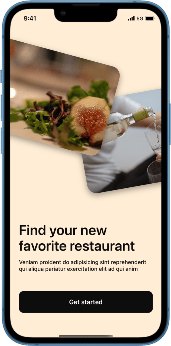 iOS preview for Multi-Screen Landing Page