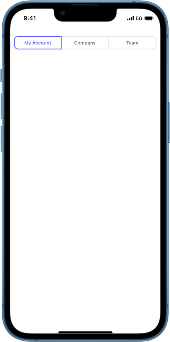 iOS preview for Toggle Button Group with Outlined Buttons