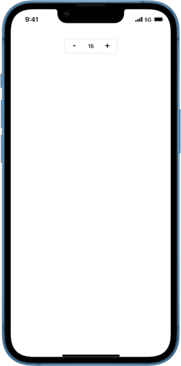 iOS preview for Simple Counter with Border