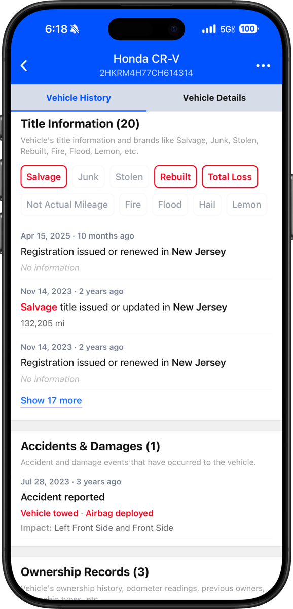 App screen showing title or branded title information