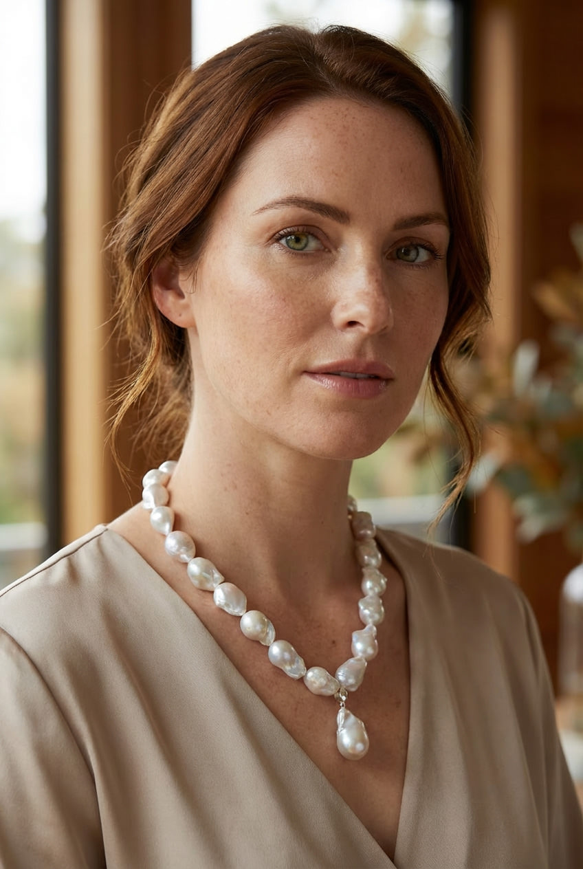 Baroque Elegance Freshwater Pearl Necklace