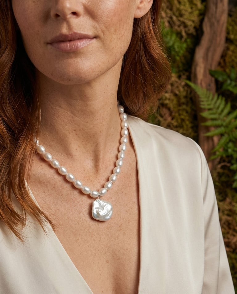 Timeless Elegance Baroque Pearl Necklace