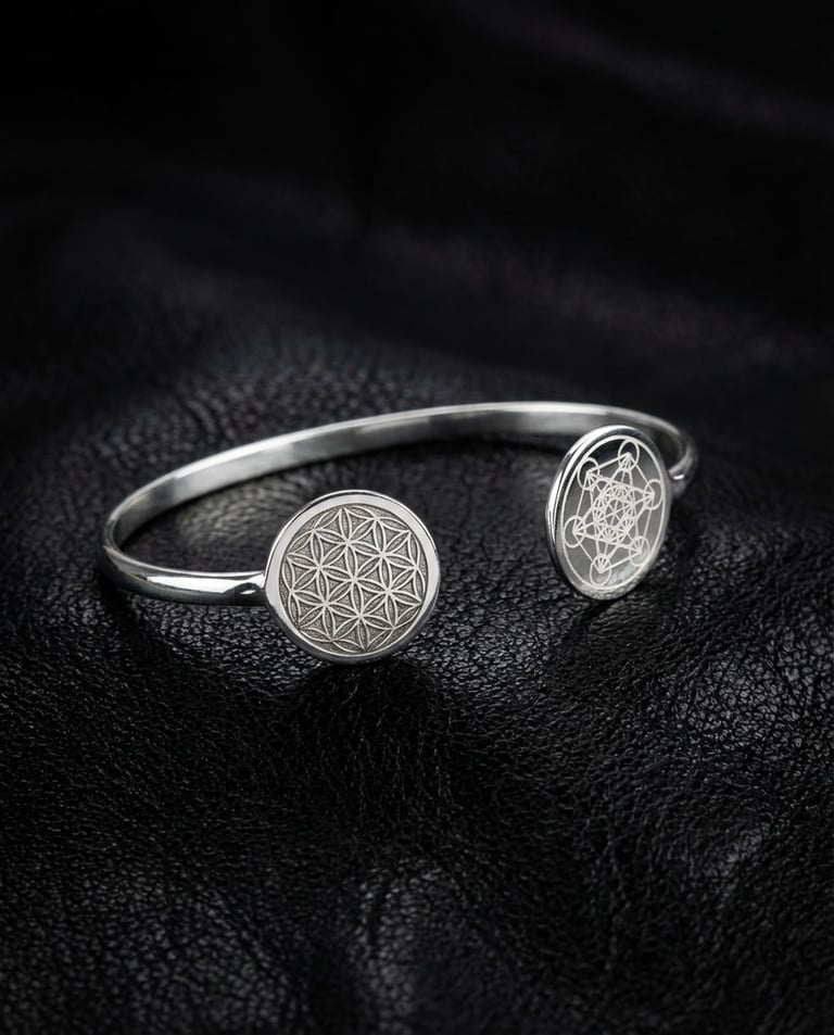 Metatron’s Cube and Flower of Life Bracelet