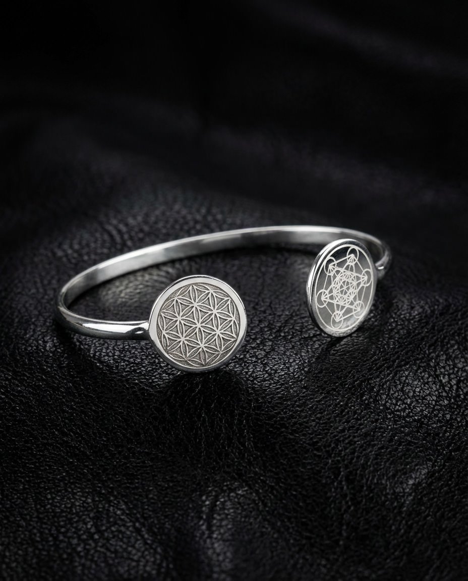 Metatron’s Cube and Flower of Life Bracelet