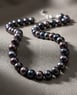 Natural Blue-Black Potato Pearl Necklace