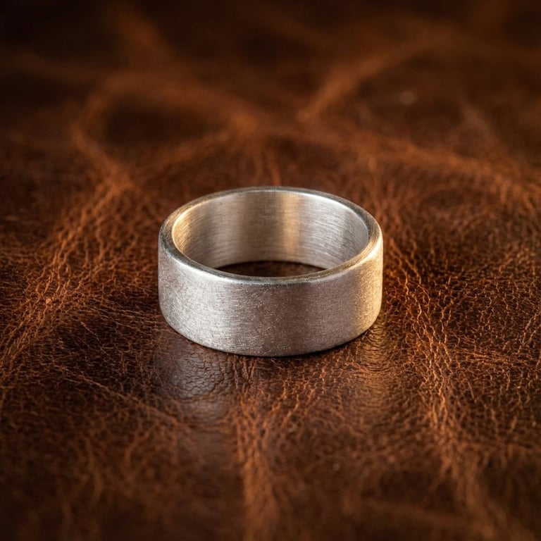Matte Sterling Silver Elegance Ring