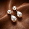 Freshwater and Majorica Pearl Studs Earrings