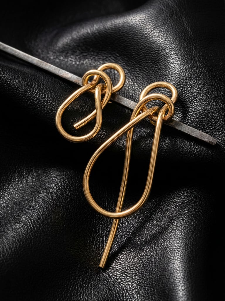 Knot Minimalist Stud Earrings
