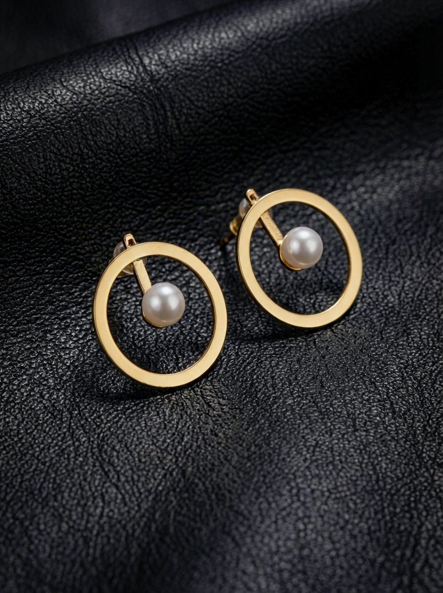 Modern Stud Earrings with Akoya Pearl Jacket Drops