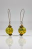 Venetian Glass and Aged Copper Earrings