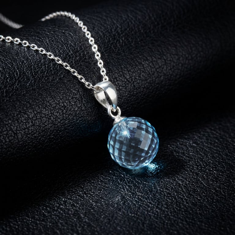 Celestial Blue Topaz Sterling Silver Necklace