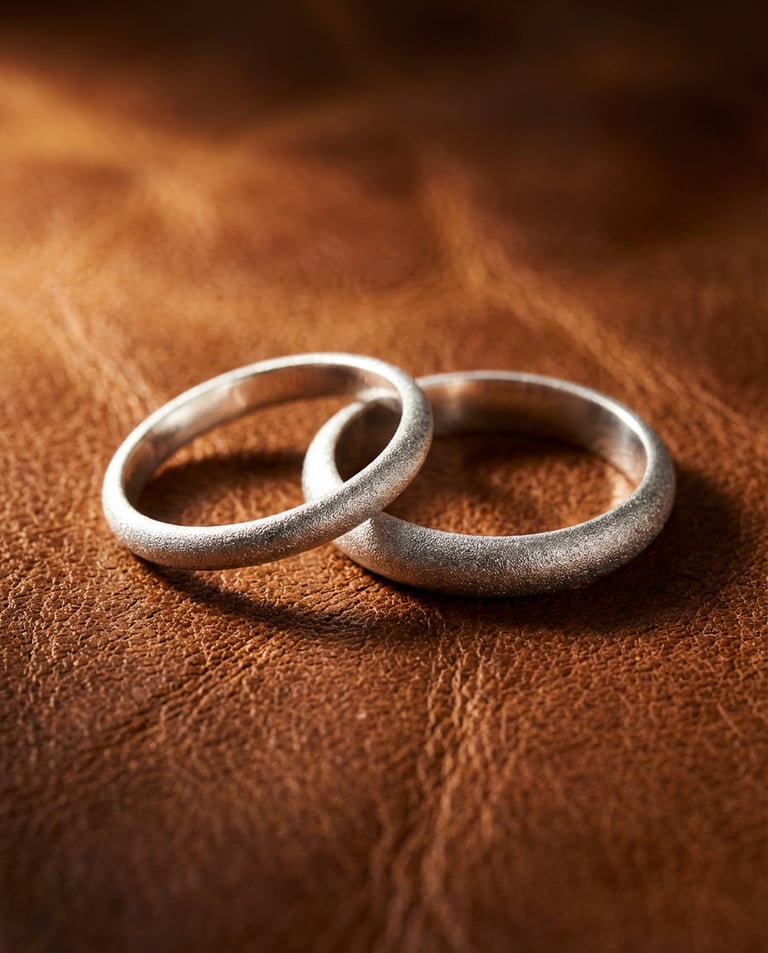 Radiant Bliss Sterling Silver Wedding Band