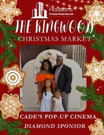 Copy of Red Green Beige Watercolor Illustrated Gingerbread Christmas Party Invitation Flyer